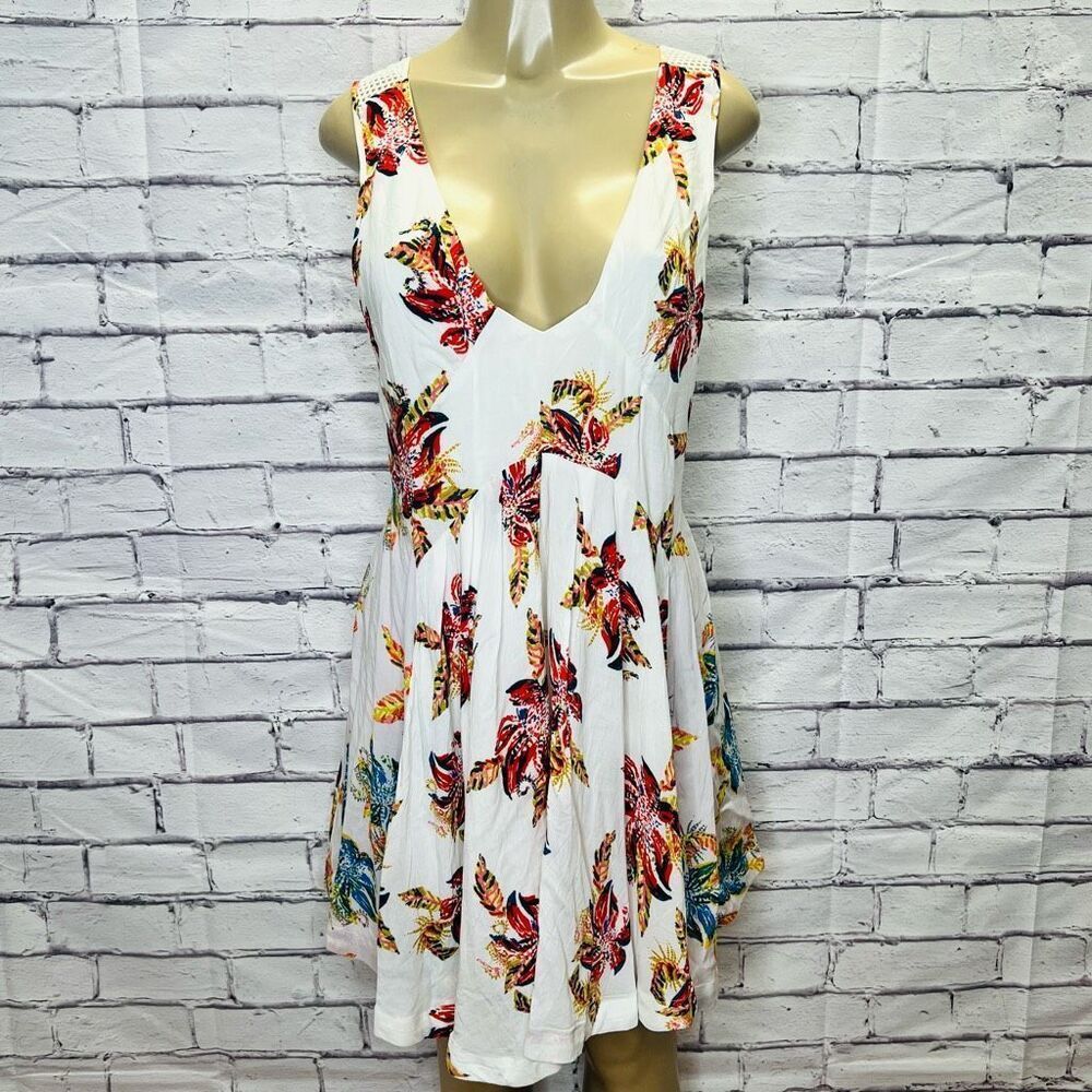 Free People Multicolor Floral Midi Dress